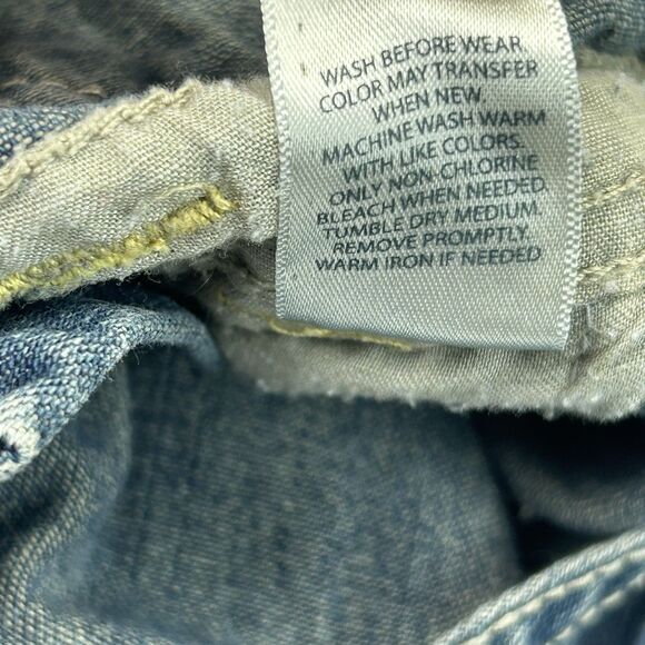 Oshkosh B’gosh Vestbak Blue Denim Overalls Size 24M Toddler Faded Snap - Picture 10 of 11